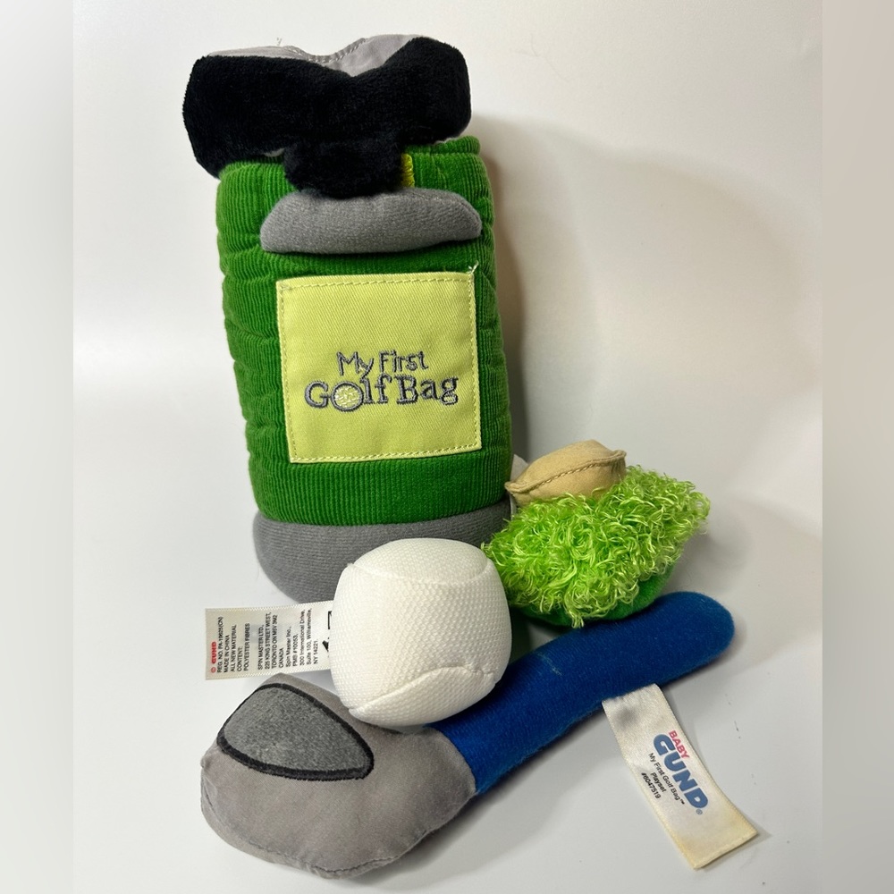 Gund My First Golf Bag Infant Plush Golfing Stuffed Toy